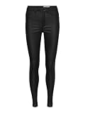 NOISY MAY Callie High Waist Skinny Coated Mujer Tejanos Negro L