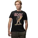 AC/DC MEACDCRTS053 Camisetas, Negro, 3XL para Hombre