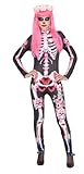 Rubies Disfraz Catrina Skelita para mujer, Mono estampado esqueleto y diadema de flores, Licencia Oficial, Día de los Muertos, Halloween, Fiestas