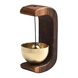 Timbre de viento para puerta, hecho a mano, imán de refrigerador, campana de cobre puro para sistema de entrada, recordatorio de apertura de puerta, adorno para decoración del hogar, decoración del