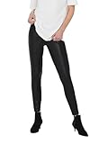ONLY NOS Mujer Onlcool Coated Legging Noos Leggings Not Applicable, Negro (Black Black), 40 (Talla del Fabricante: Medium)