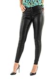 ONLY Onlanne K Mid Waist Coated Jeans Noos, Vaqueros skinny Mujer, Negro (Black Black), W29/L32 (Talla del fabricante: Medium)