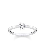 Thomas Sabo anillo piedra blanca plata plata de ley 925 TR2313-051-14-52