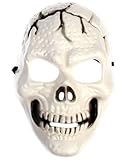 ZEXIJOW Máscara de calavera de Halloween,Casco de cabeza completa de látex,Accesorios para fiesta de mascarada,Juego de rol,Accesorios para disfraces de Halloween de carnaval de terror