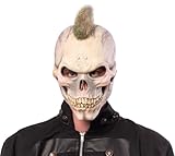 Rubies Máscara Skull Punk para adultos, Accesorio para disfraz, Complemento, Esqueletos, Skeletons, Talla única, Unisex para Halloween, Carnaval y Fiestas