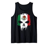 México Calavera Bandera Mexicana Latino Calavera Chingon Bandera Camiseta sin Mangas