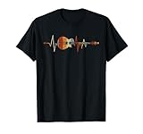 Camisas de guitarra - Guitarrista De Latidos Del Corazón Guitarra Camiseta Unisex-Adultos Black S Musical T-Shirt