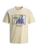JACK & JONES Skull tee Jorholiday SS Cn Jnr-Camiseta de Calavera, marrón, 128 para Hombre