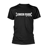 Linkin Park - Camiseta Oficial con Logotipo de One More Light Bracket, Color Negro Negro Negro (L