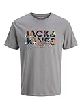 JACK & JONES Jjgeplas tee SS Crew Neck, Ultimate Grey, M Hombres