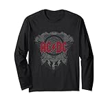 Oficial AC/DC Black Ice Logo Rojo Hard Rock Música Banda Manga Larga
