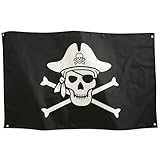 Runesol Bandera Pirata 3x5, 91x152cm, Calavera Y Tibias Cruzadas, Ojales De Latón En Cada Esquina, Banderas De Fiesta, Decoraciones De Halloween, Banderas Premium, Impermeable, Interior, Exterior