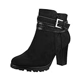 Elara Botines para Mujer Chunkyrayan Negro 2018 C292-1-Black-38
