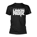 Linkin Park - Camiseta Oficial con Logo Minutes to Midnight Negro Negro (L