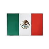 AZ FLAG Bandera de MÉXICO 150x90cm Especial hinchas - Bandera Mexicana 90 x 150 cm