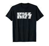 Kiss Hard Rock Music Band Vintage Logo by Rock Off Camiseta