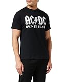 AC/DC Back in Black Camiseta, Negro, L para Hombre
