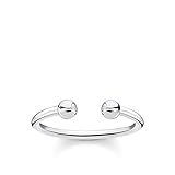 Thomas Sabo Anillo bolas con piedras plata de ley 925 TR2319-051-14-52
