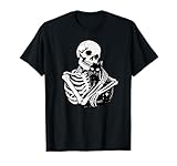 Esqueleto Gato Calavera Gatito gótico Lindo Halloween Hombres Mujeres niños Camiseta