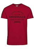 Jack & Jones - Camiseta para hombre con logotipo impreso Tango Red M