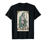 Camisa con estampado de tarot, diseño vintage de arte gótico, diseño de esqueleto Camiseta