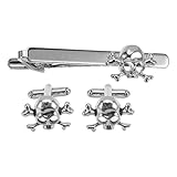 Healvian Juego de 3 clips de corbata para hombre, alfileres de corbata para hombre, alfileres de corbata para hombre, alfileres de corbata para hombre, alfileres de corbata de calavera, accesorios de