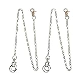 HDGSAFD 2 Piezas Cadenas para Pantalones Estilo Punk, Cadenas para Pantalones Simples Y De Moda, Accesorios De Metal para Pantalones, Cadenas para Pantalones Hip-Hop, Accesorios De Ropa Versátiles