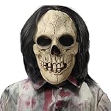 JIMACRO Máscara Calavera, Máscara Halloween Latex, Máscara de Halloween para Fiesta de Disfraces de Carnaval