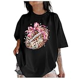 Camiseta informal de cuello redondo para mujer, camiseta de manga corta para mayor comodidad y estilo, camiseta de calavera brillante para mujer, Negro , M