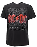 t-shirteria - Camiseta original de AC-DC Black Ice (tallas XS, S, M, L y XL), color negro negro Talla:Large