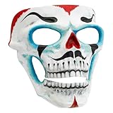 W WIDMANN MILANO Party Fashion - Máscara de payaso calavera, Día de los Muertos, payaso asesino, terrorífico disfraz de Halloween