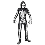 Widmann - Disfraz de esqueletos y calaveras para niños, multicolor, 158 cm / 11-13 años, 68