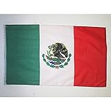 AZ FLAG Bandera de MÉXICO 150x90cm Especial hinchas - Bandera Mexicana 90 x 150 cm