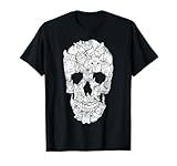 Diseño de gato con calaveras. Camiseta