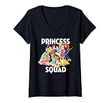 Mujer Disney Princess Squad Group Camiseta Cuello V