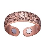 Anillos Magnéticos Para Mujer Y Hombre,Anillos Vintage - Joyas de Cobre Cómodas Vintage para Bodas, Fiestas, Hombres, Mujeres y Ocasiones Especiales