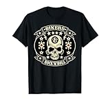 Rockabilly Calaveras Ropa Moteros Hombre Mujer Motera Retro Camiseta