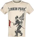Linkin Park Hybrid Theory Hombre Camiseta Blanco Roto XXL 100% algodón Regular