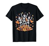 Bailando Esqueleto Halloween Calavera Danza niños niñas Camiseta