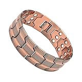 Tktouci Pulsera Magnética Para Hombre - Pulsera Magnética Masculina | Accesorio De Para Soporte Energético En Deporte Oficina Negocios Y Regalo Cumpleaños
