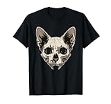 Calavera de gato zombi Camiseta