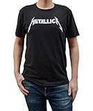 Amplified Camiseta con logo de Metallica para hombre Pequeña Carbón