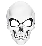 W WIDMANN MILANO Party Fashion 95706 - Máscara de calavera, esqueleto, fiesta temática, carnaval, Halloween