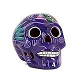 FANMEX - Fantastik - Calavera Mexicana Decorativa de cerámica Grande (Violeta)