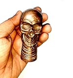Ganga Nautical Mango de cabeza de bastón de calavera solo para bastón, accesorios de bastón de madera, pieza de repuesto para regalo