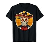 Sombrero de calavera para fiesta mexicana del Cinco de Mayo Camiseta
