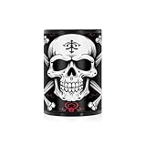 Cenicero con diseño de calavera y huesos cruzados, sin olor, cenicero portátil sin humo, ceniceros cubiertos, cigarrillos y coche