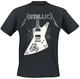 Metallica Papa Het Guitar Hombre Camiseta Negro L 100% algodón Vorne Bedruckt Regular