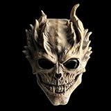 Yearsahrk Máscara de calavera, fantasma, Halloween, esqueleto, demonios, máscaras, carnaval, Halloween, cosplay, accesorios de látex