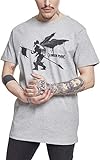 MERCHCODE Camiseta para Hombre Linkin Park Street Soldier, Hombre, Camiseta, MC151, Gris, Extra-Small